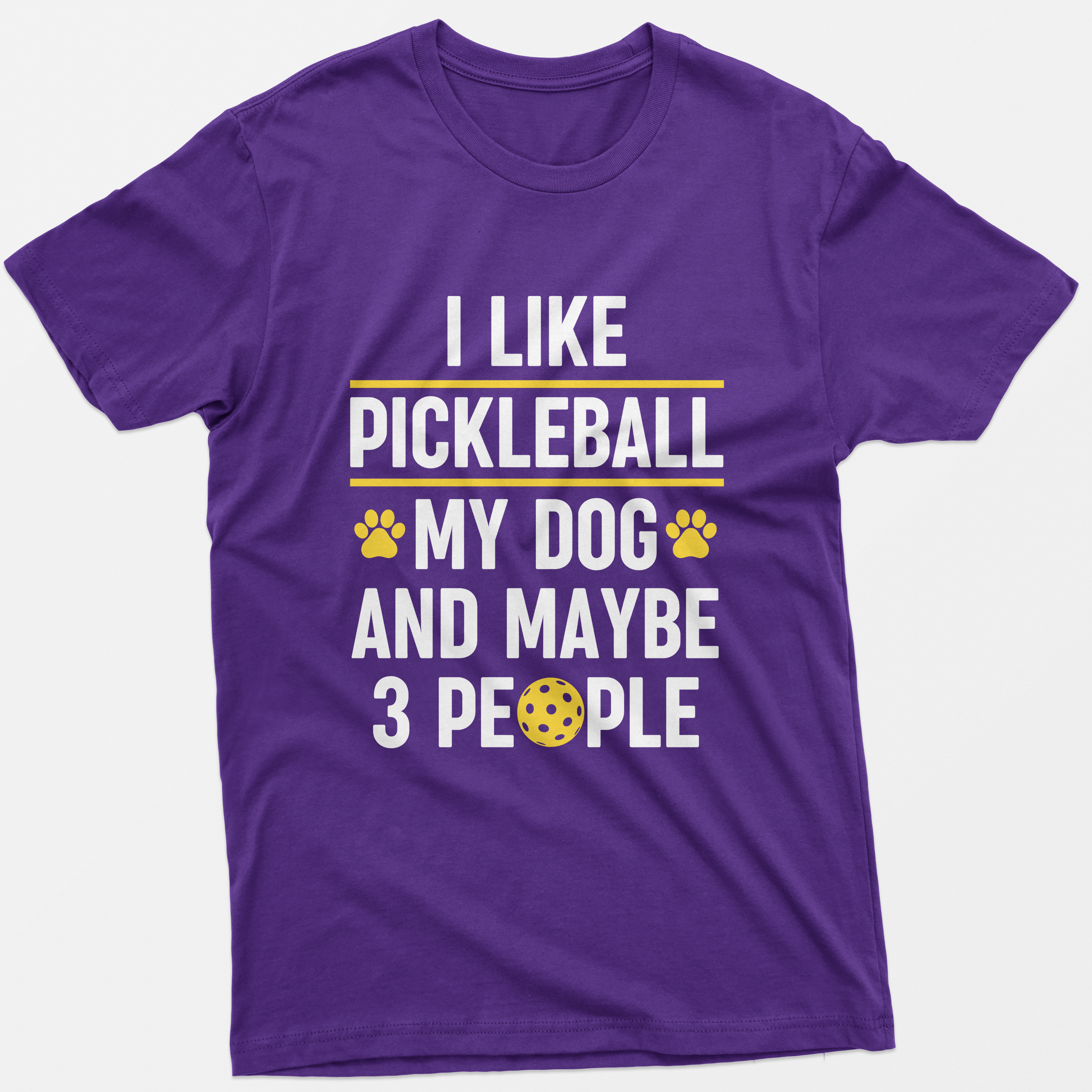 I Like Pickleball My Dog and Maybe 3 People T-Shirt