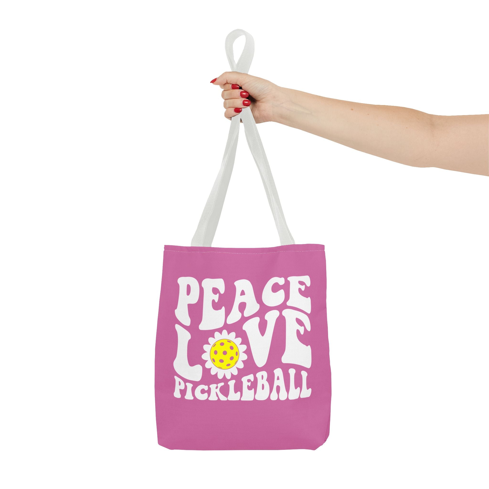 Peace Love Pickleball Tote Bag