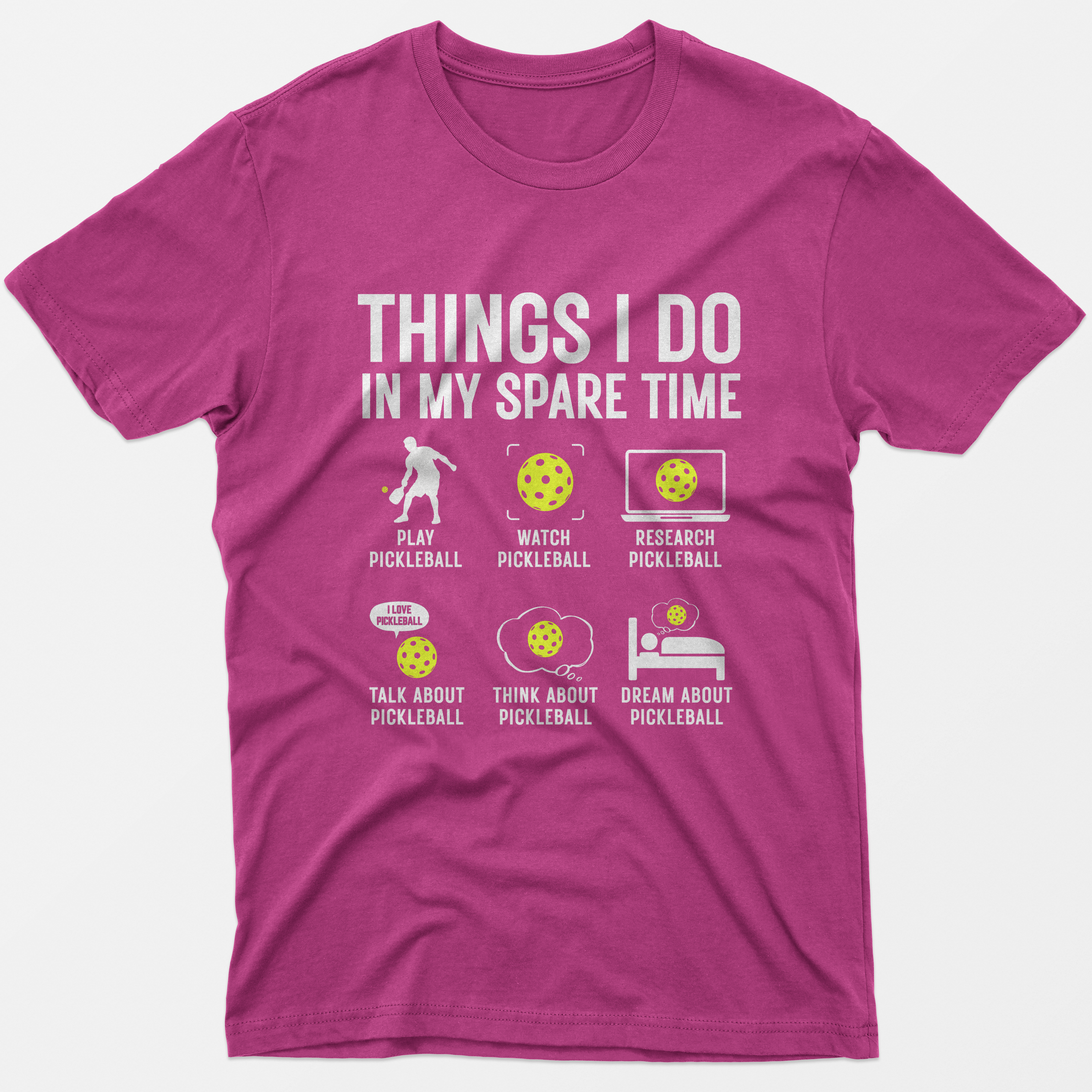 Things I Do In My Spare Time Pickleball T-Shirt