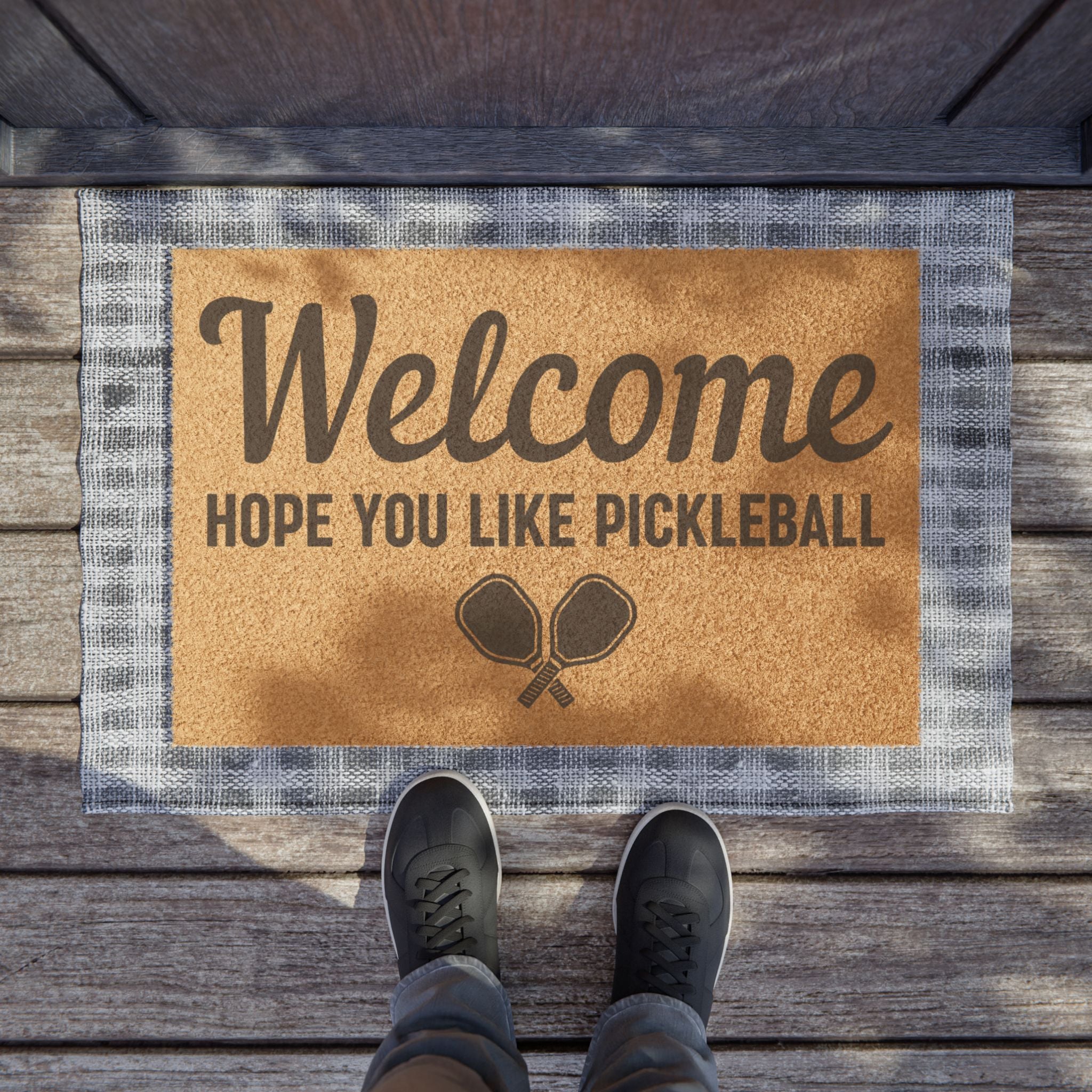 Welcome Hope You Like Pickleball Doormat