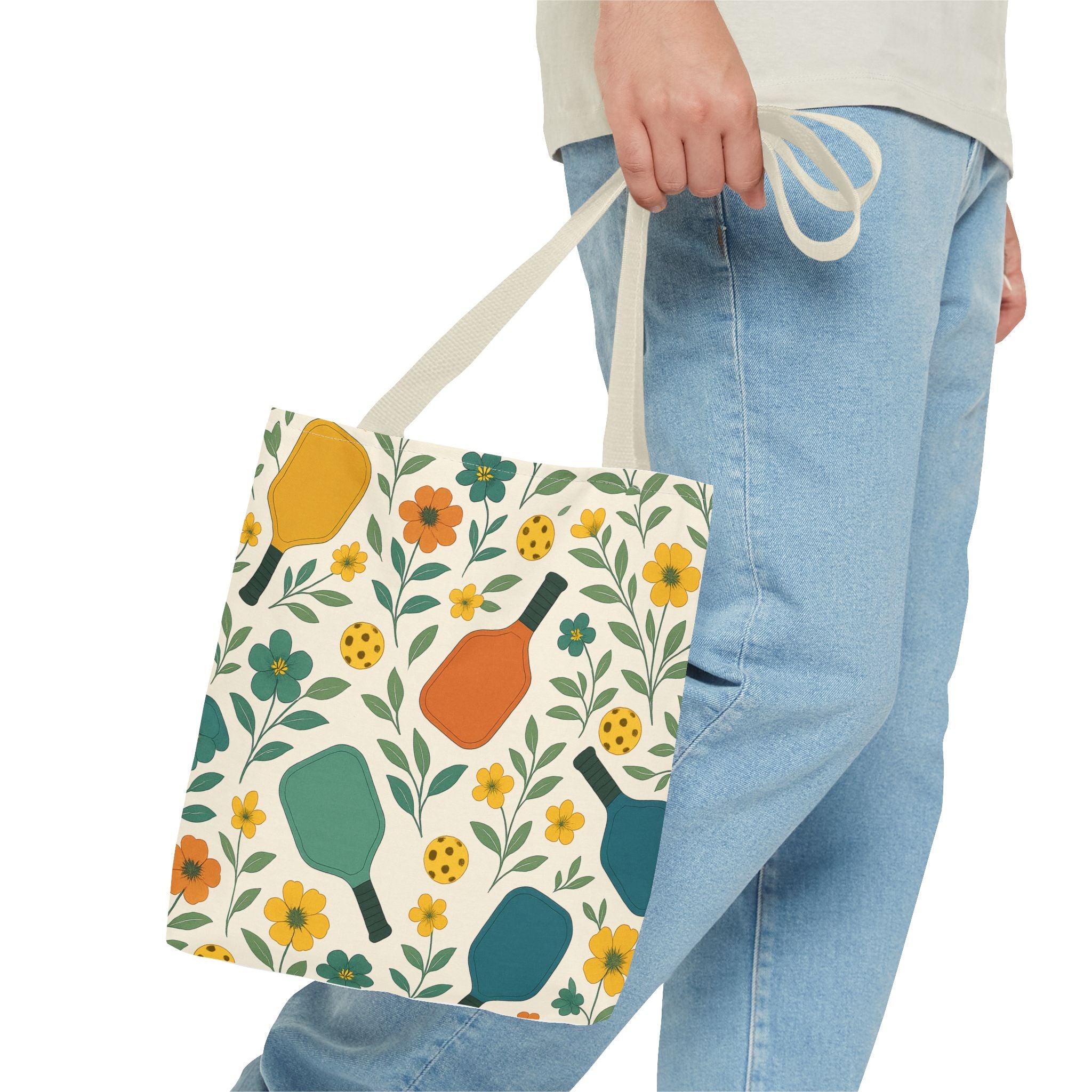 Pickleball Wildflower Tote Bag