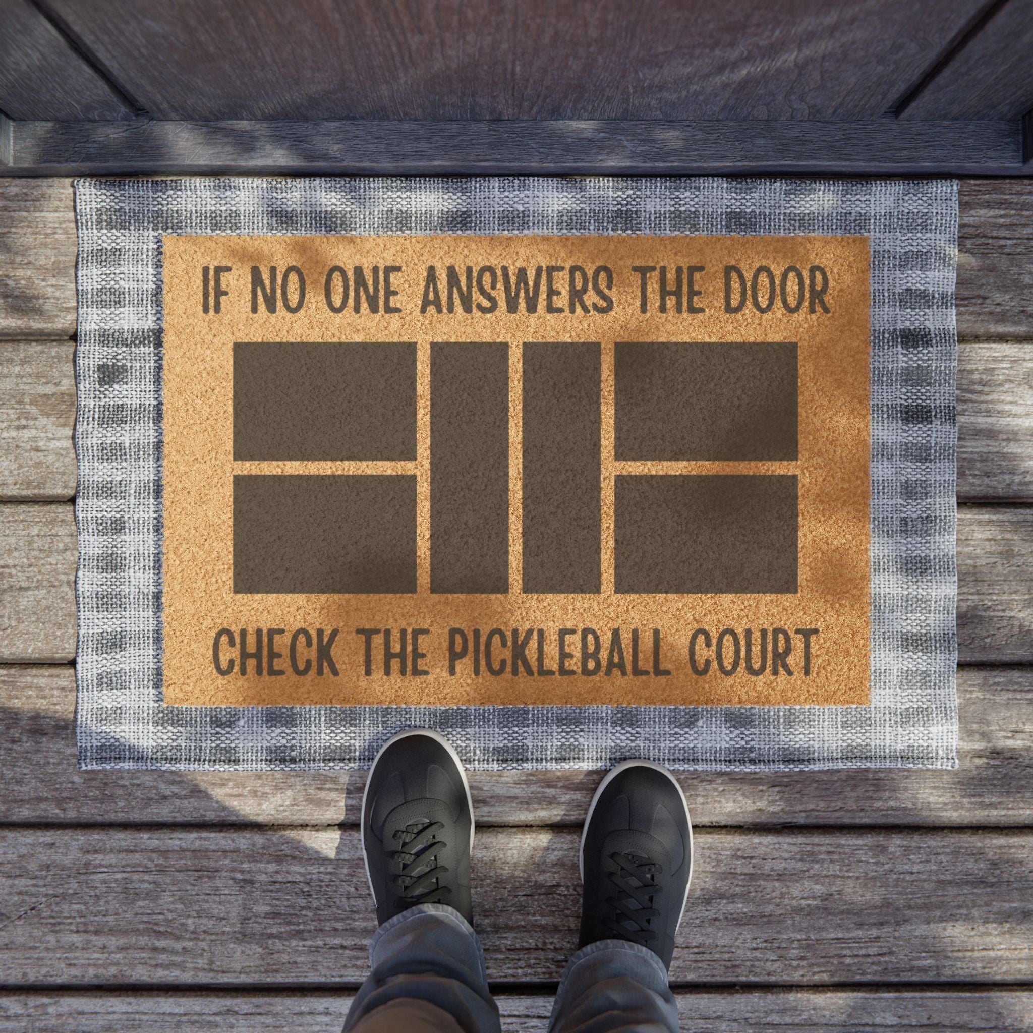 Check The Pickleball Court Doormat