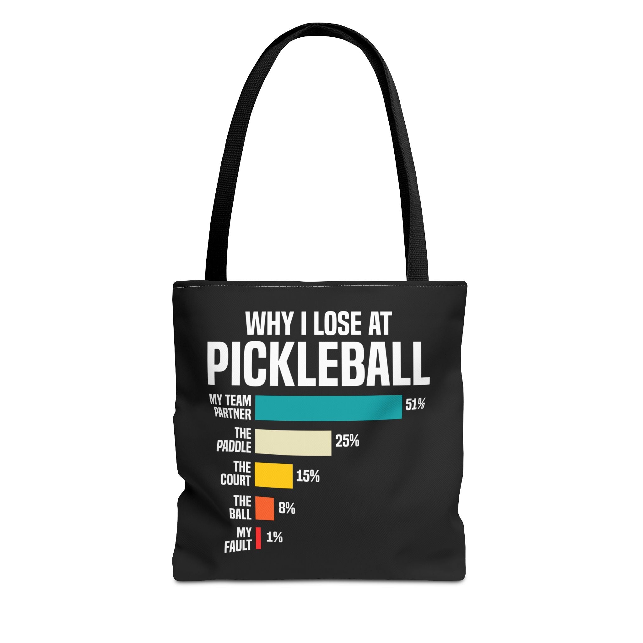 Why I Lose at Pickleball Tote Bag