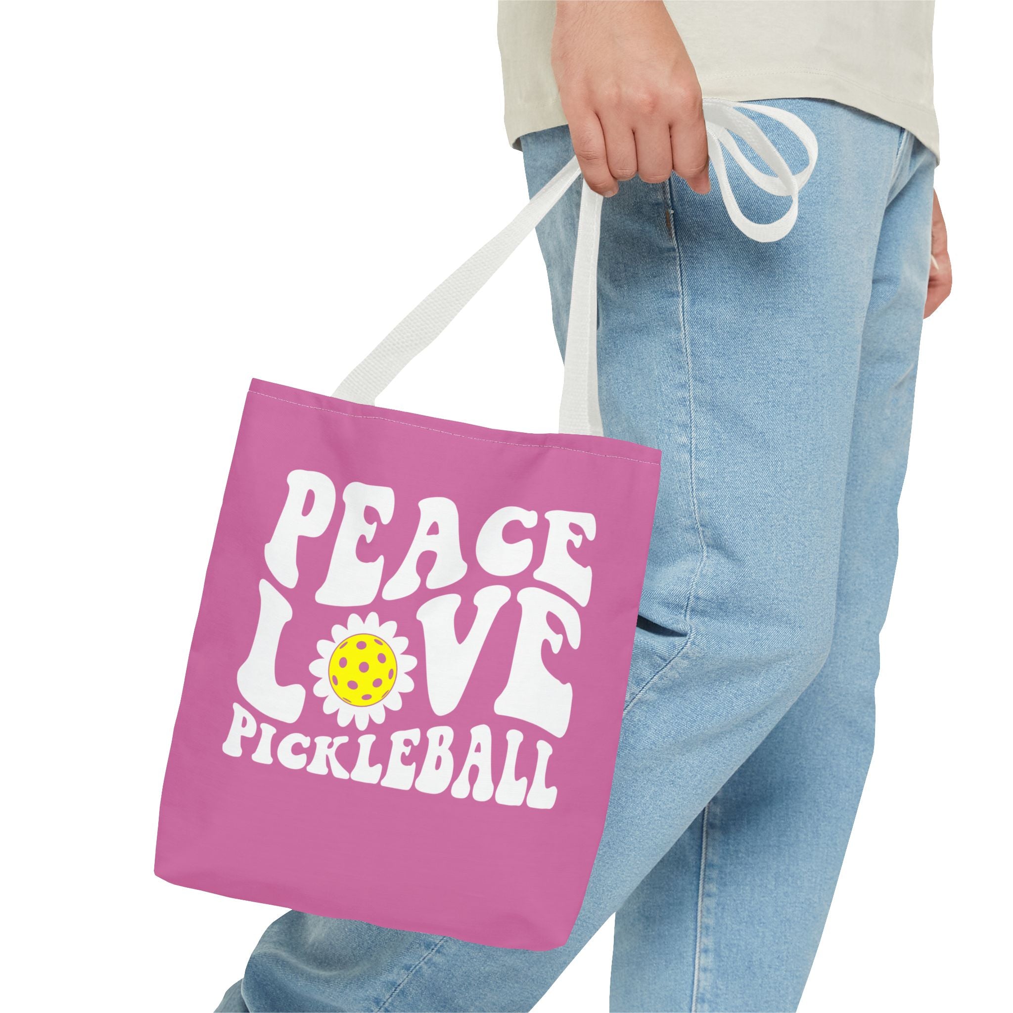 Peace Love Pickleball Tote Bag