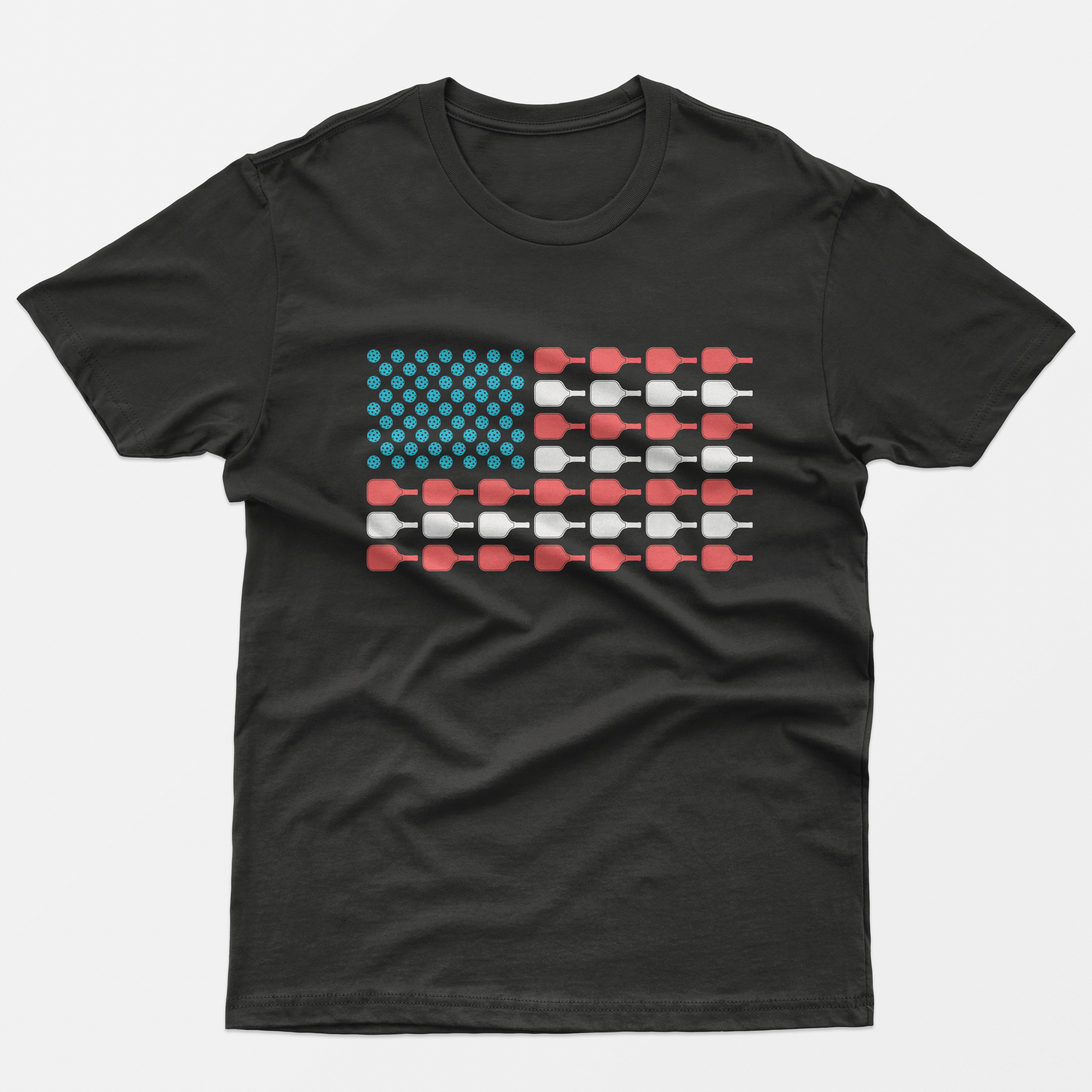 American Flag Pickleball T-Shirt