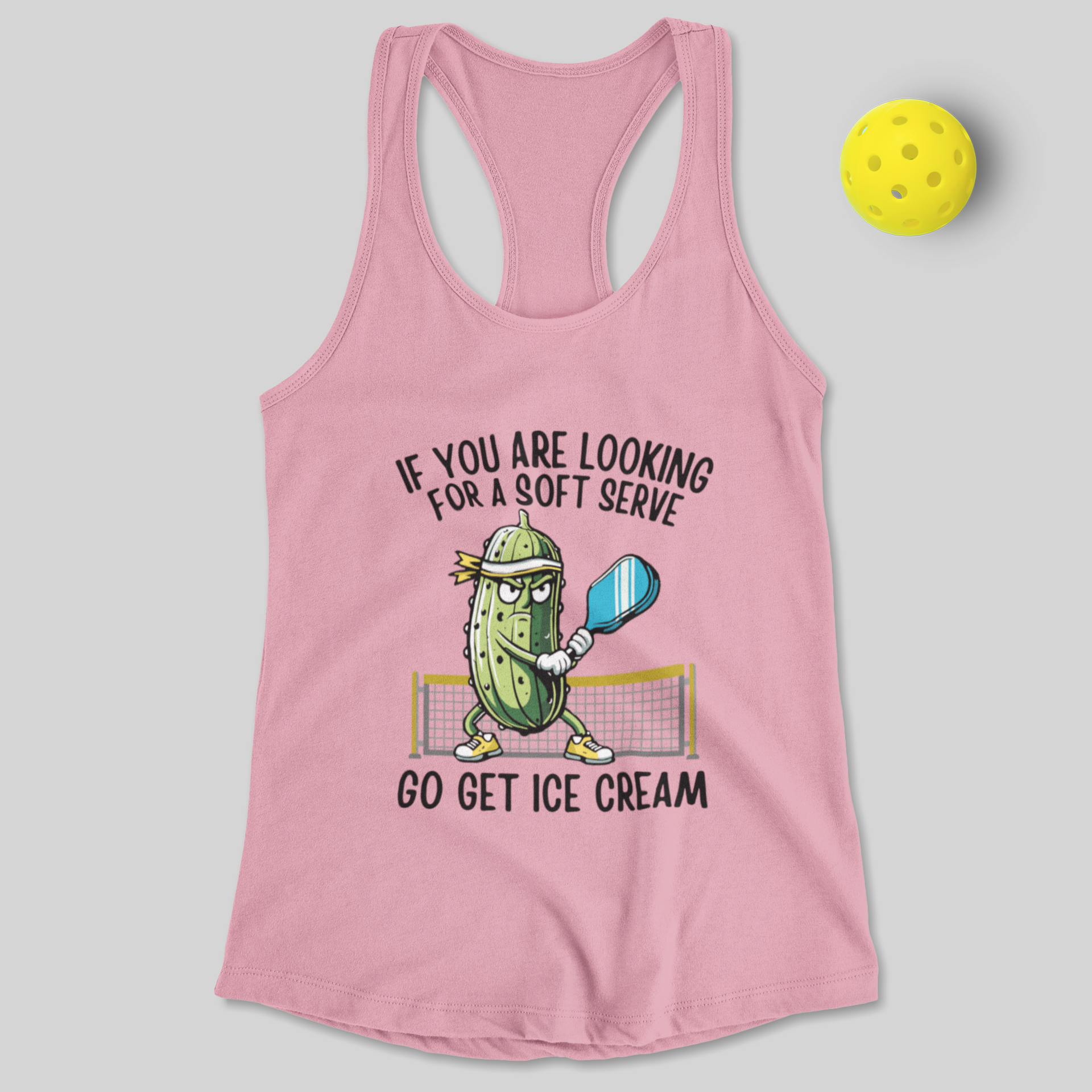 If You're Looking For a Soft Serve Go Get Ice Cream Women's Racerback Tank